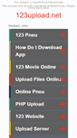 Mobile Screenshot of 123upload.net